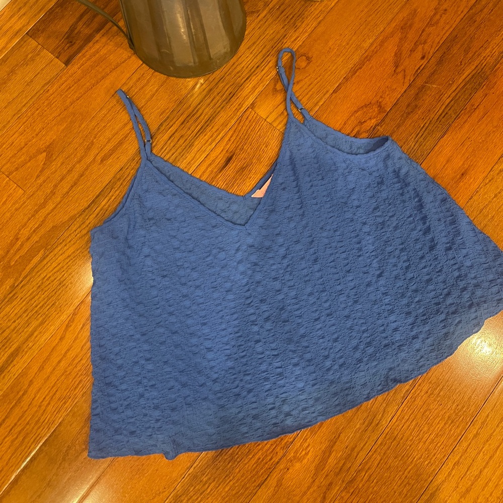 Lilly Pulitzer Blue Tank Top Camisole Size Medium